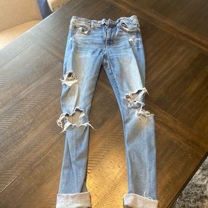 American Eagle Super Hi-Rise Jegging Jeans Women Size 4 Good Condition